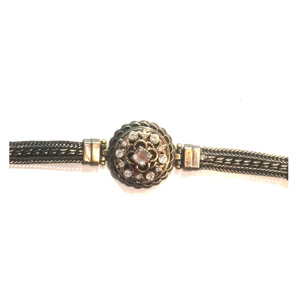 Magnolia and vine bracelet